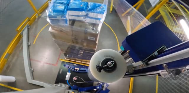 Rollo de película estirable automática