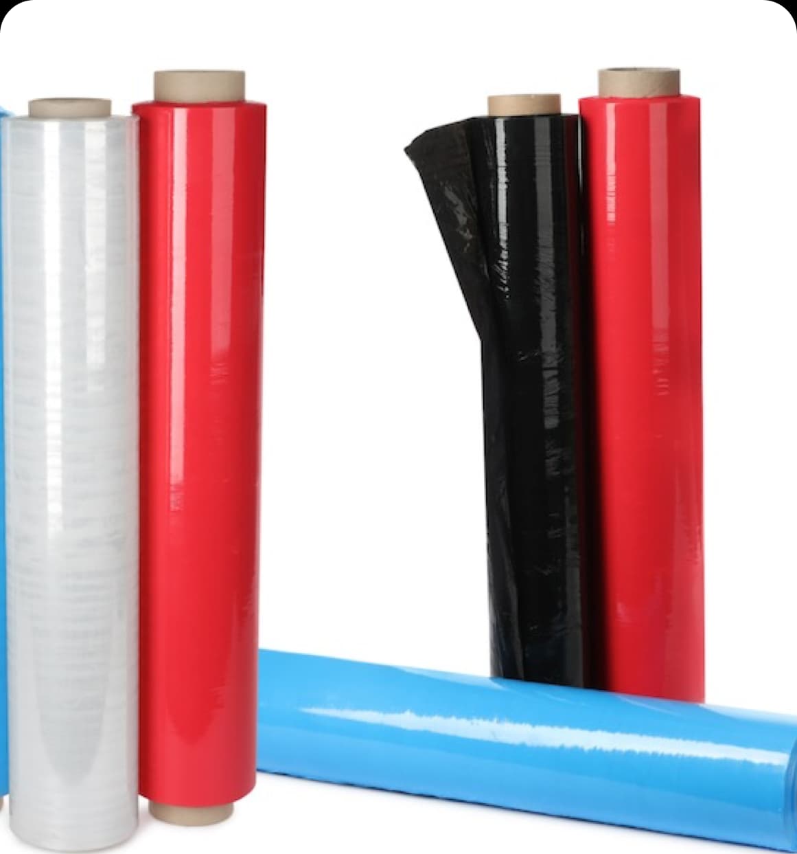 Rollos de pelicula estirable de colores