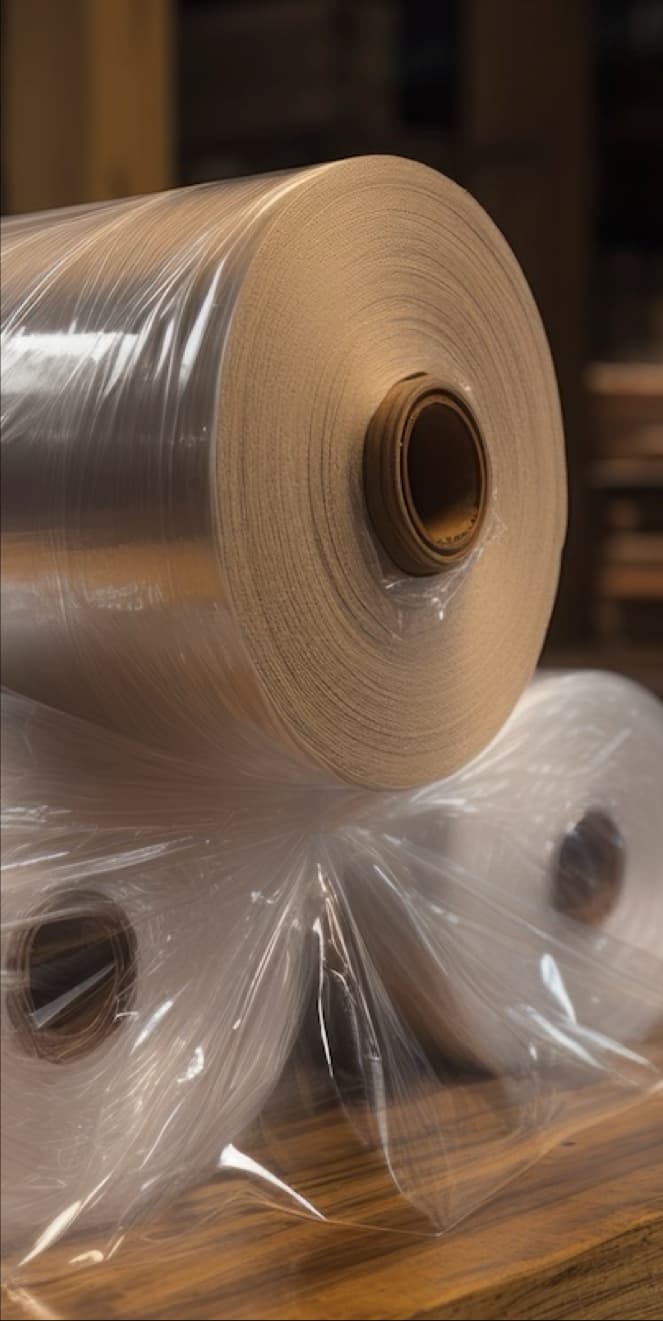 Rollo de película estirable manual